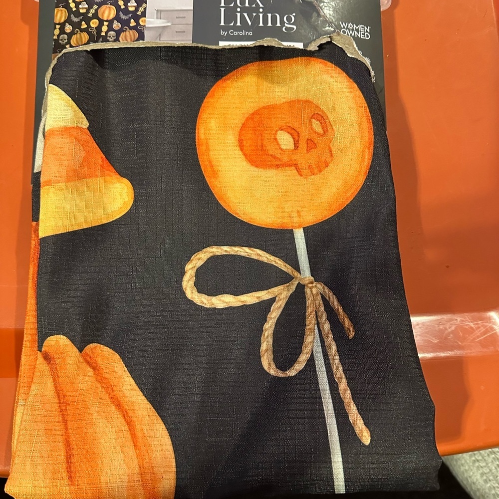 Simply Lux Living Halloween Skull Lollipop SHOWER CURTAIN - Picture 3 of 5